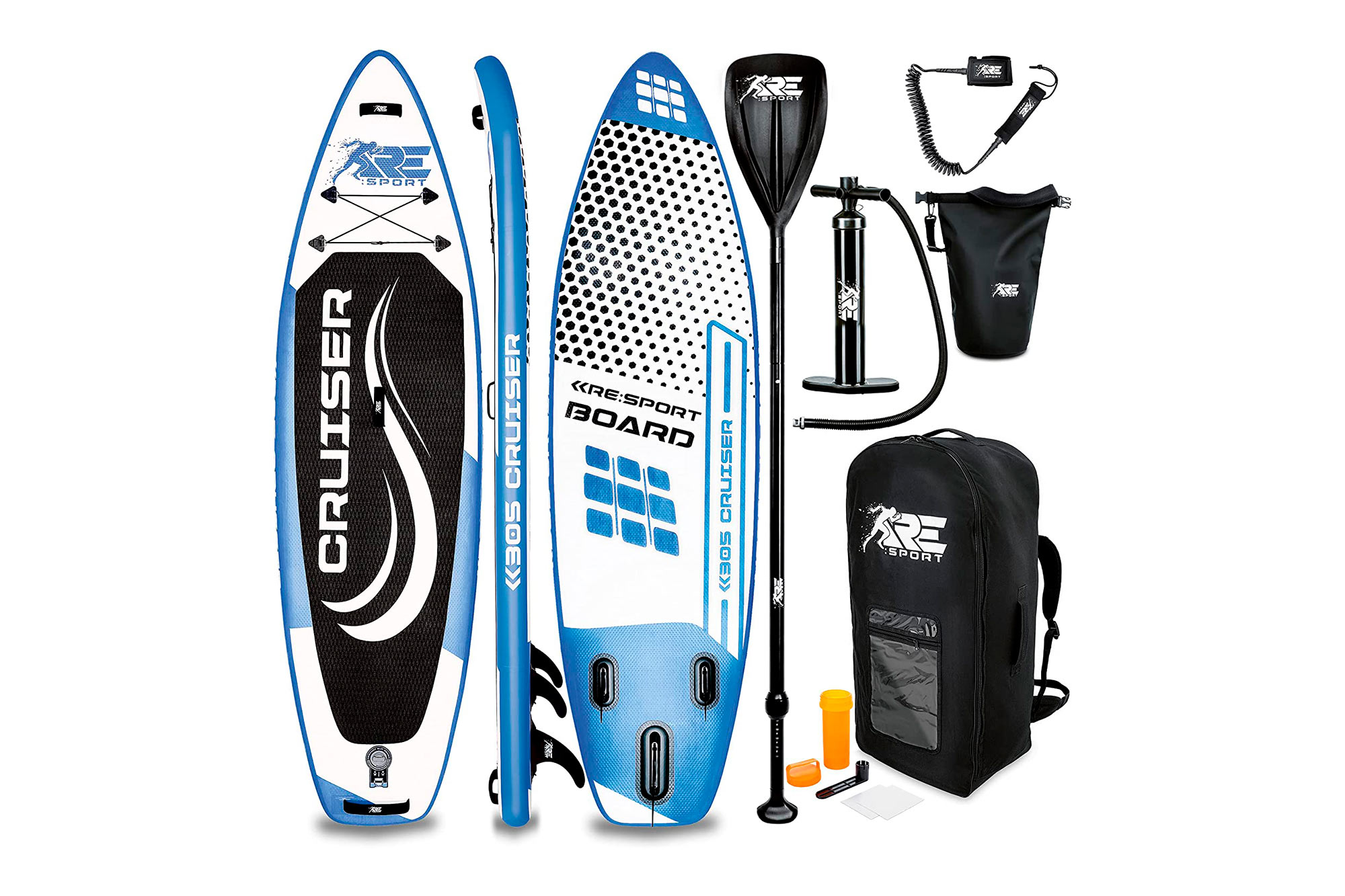 Freigestellte Fotos des SUP Board Sets